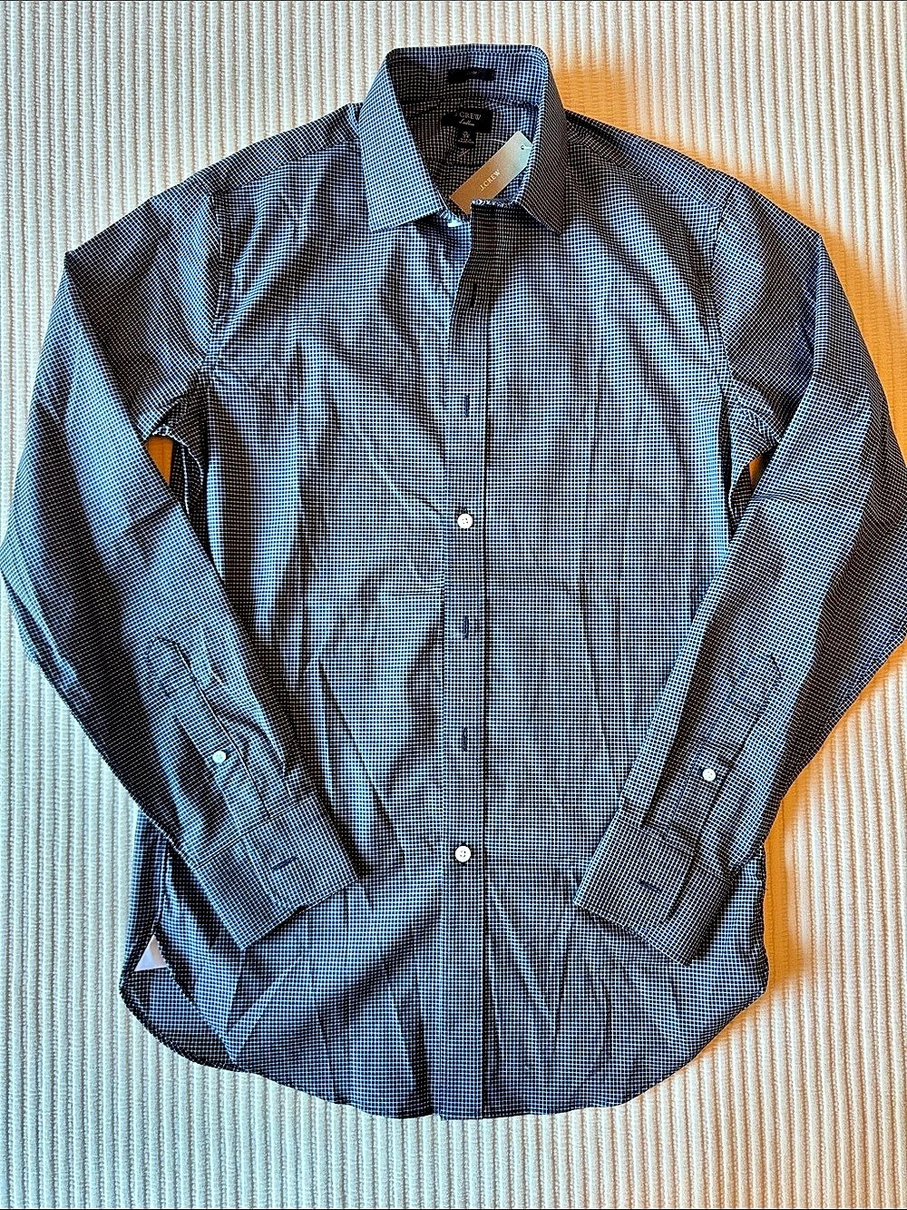 J.Crew Ludlow Slim-Fit Dress Shirt in Navy Check